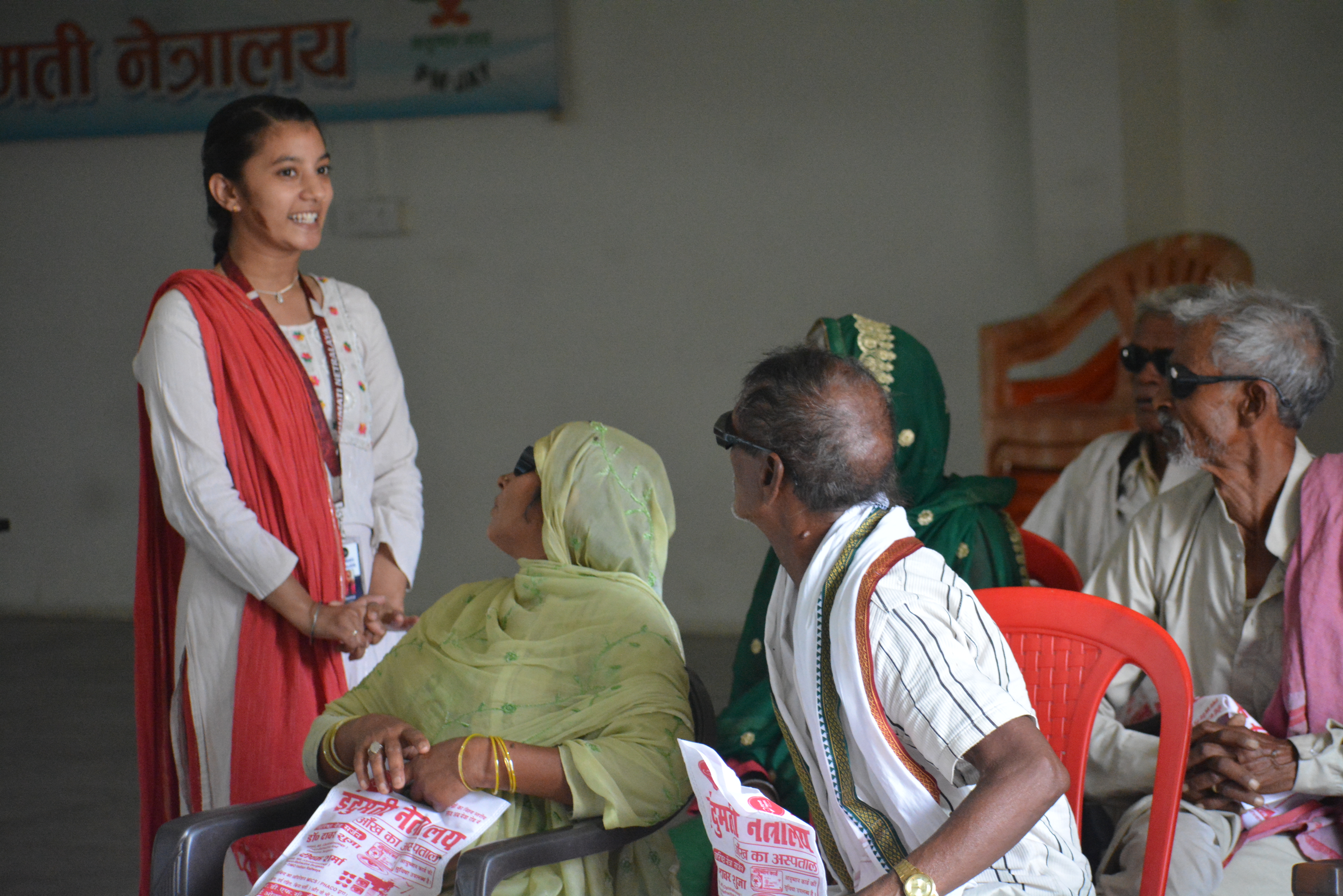 Free eye camp for rural patients in Prayagraj district — Indumati Netralaya outreach